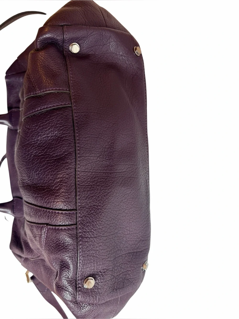 orYANY Burgundy Pebbled Leather Satchel Crossbody Shoulder Bag